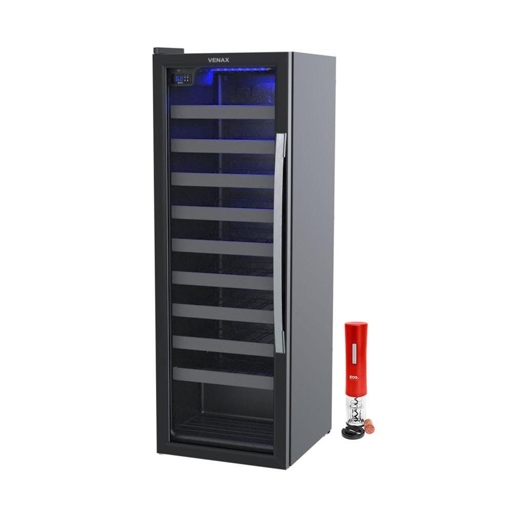 Adega Piubella 200 50 Garrafas 200L Porta Invertida 127V Venax com Abridor Elétrico Vermelho EOS