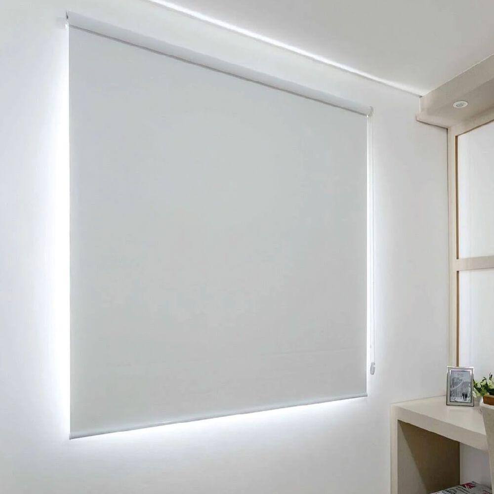 Persiana Rolo Blackout Branca - 1,20m x 1,90m