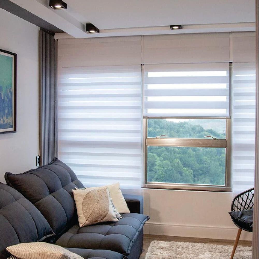 Persiana Double Vision Branca - 1,90m x 1,70m