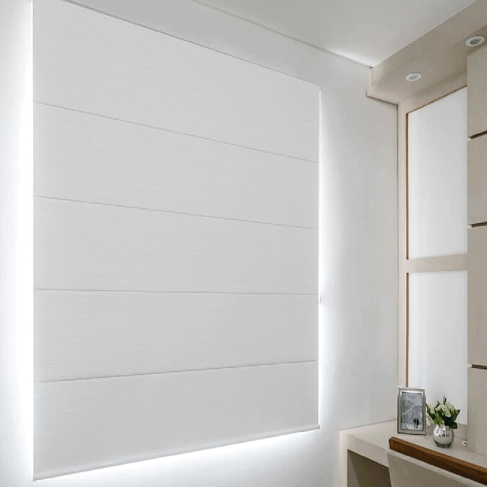 Persiana Romana Blackout Branca - 1,80m x 1,60m