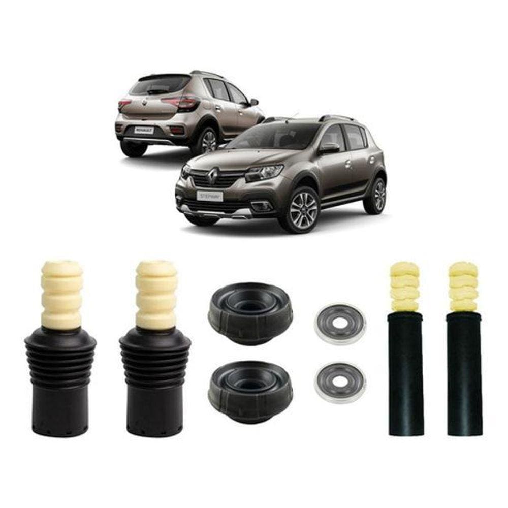 Kit 4 Coxim Batente Sandero Stepway Todos
