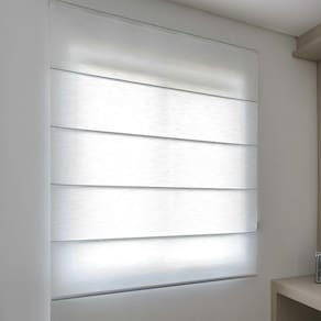Persiana Romana Translucida Branca - 1,30m x 1,60m