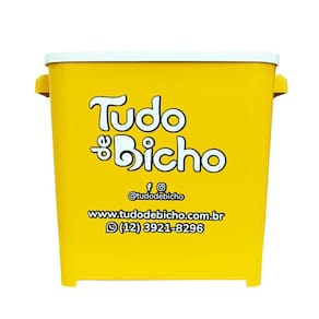 Porta Racao Tudo De Bicho Amarelo - 6Kg