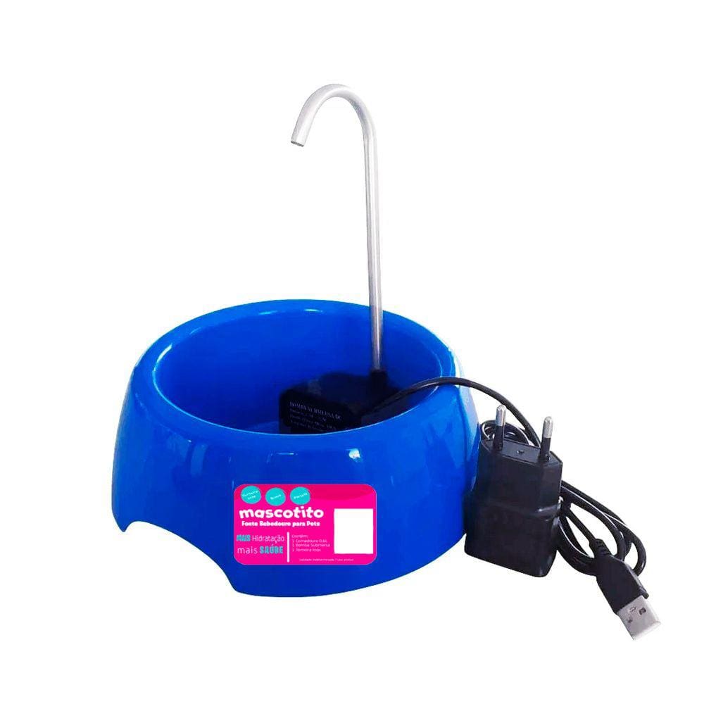 Fonte Bebedouro Mascotito  Bivolt Azul