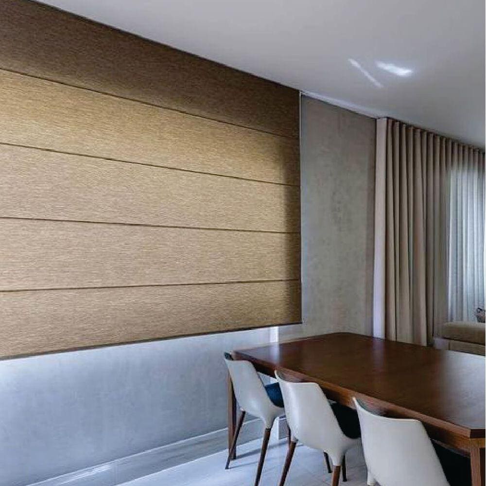 Persiana Romana Translucida Marrom - 1,00m x 1,20m