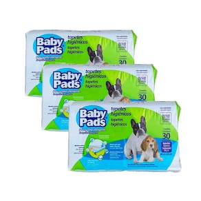 Combo 3 Tapetes Higienicos Cães Baby Pads C/30 Unidades Cada