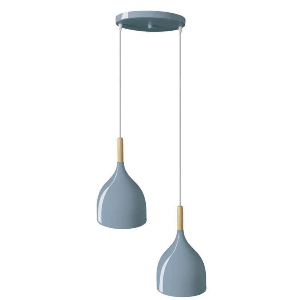 Pendente Aquarela Gota 2 Luzes AQG2X1725PDAZ Bronzearte