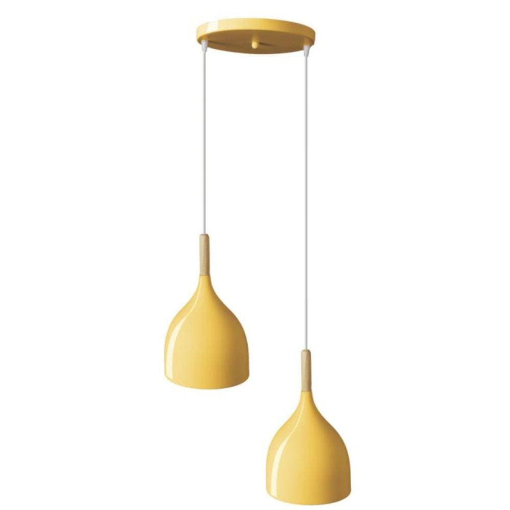 Pendente Aquarela Gota 2 Luzes AQG2X1725PDMT Bronzearte