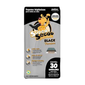 Tapete Super Secão Petix Black Premium - 90 Un Kit 3 Pct
