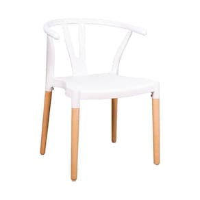 Cadeira Polipropileno Wishbone Branco