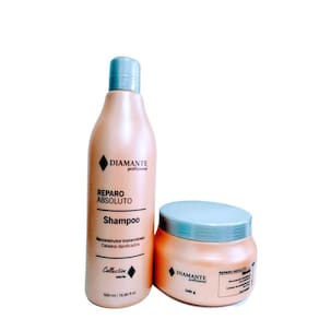 Shampoo E Mascara Absolut Repair Diamante Profissional