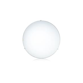 Plafon 30cm 1 Luz Clean CL730PBN Bronzearte Branco