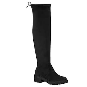 Bota Montaria Moda Chic Cano Alto Com Detalhe Minimalista de Amarração