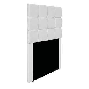 Cabeceira Estofada Manchester 90 Cm Solteiro Corano - Adj Decor Cor Branco