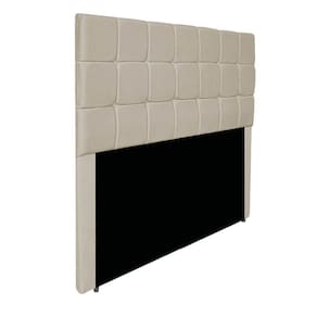 Cabeceira Estofada Manchester 160 Cm Queen Size Suede - Adj Decor Cor Bege