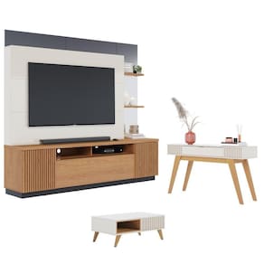 Conjunto Para Sala De Estar Luisa Off-white Freijo