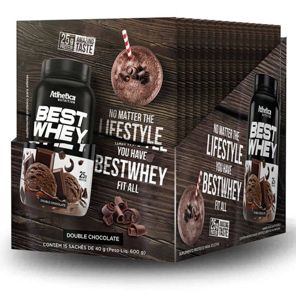 Best Whey - 15 Sachês De 40G - Peanut Butter - Atlhetica Nutrition