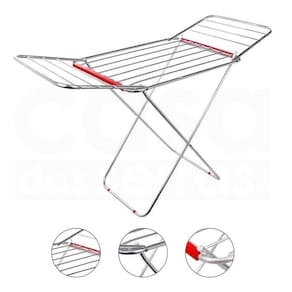 Varal De Chao Em Aluminio C Pes E Abas Lat.1,00 M X 0,56Cm Var0223