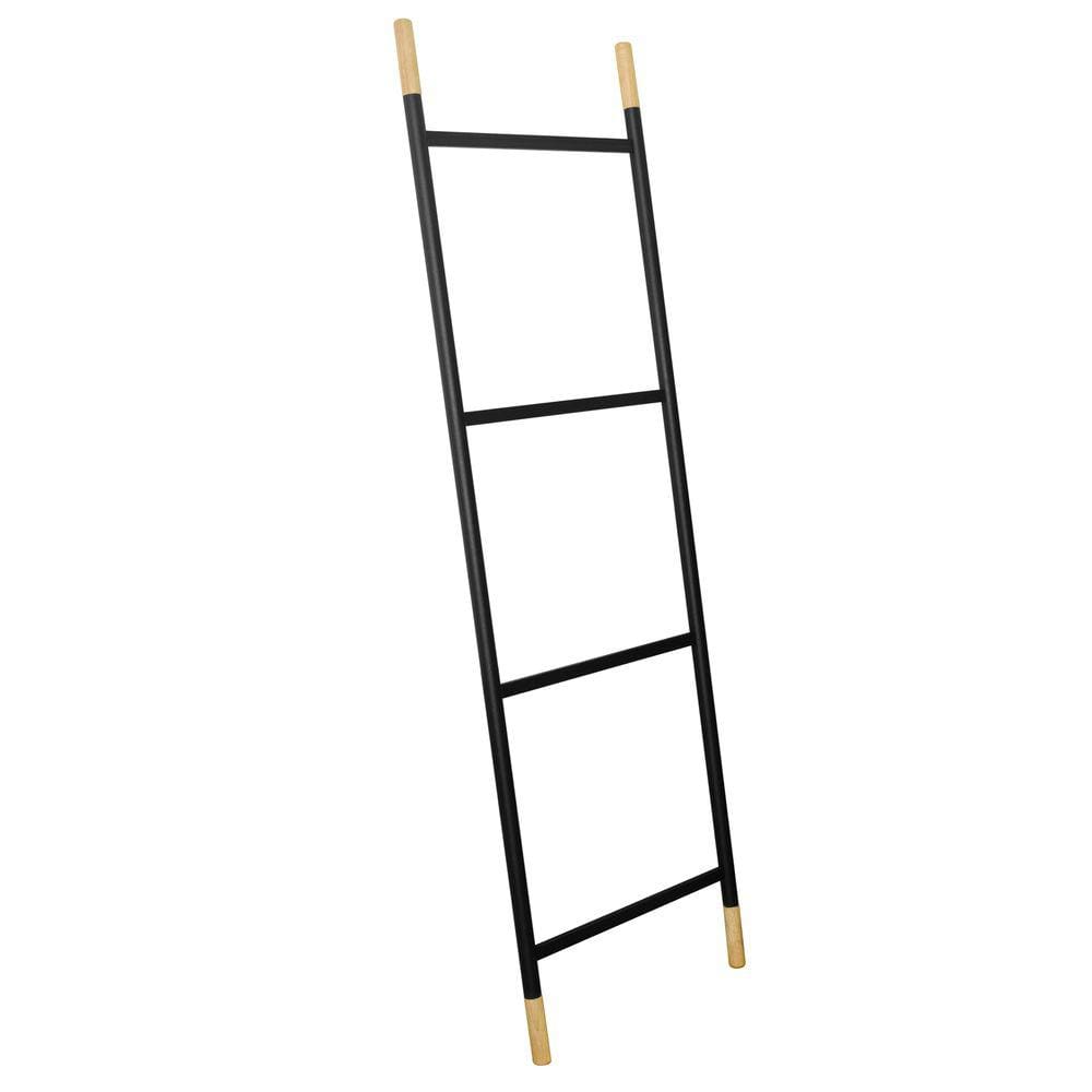 Escada Decorativa Wood Preto 150x40 cm