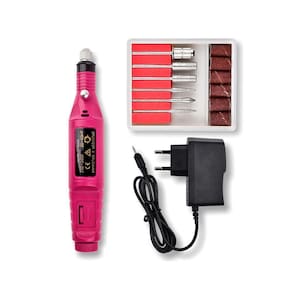 Lixa De Unha Elétrica Profissional Motor Manicure Rosa