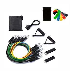 Kit Elástico Extensor 11 Itens Treinamento Funcional