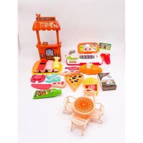 Kit Brinquedo Conjunto de Cozinha Sushi e Caixa Registradora 24 Peças: Design colorido e divertido!