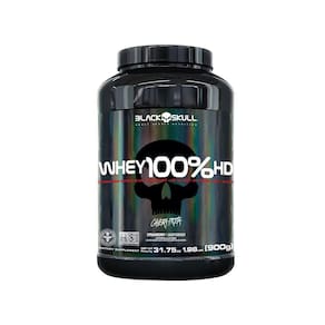 Whey Protein 100% Hd Baunilha 900G Black Skull