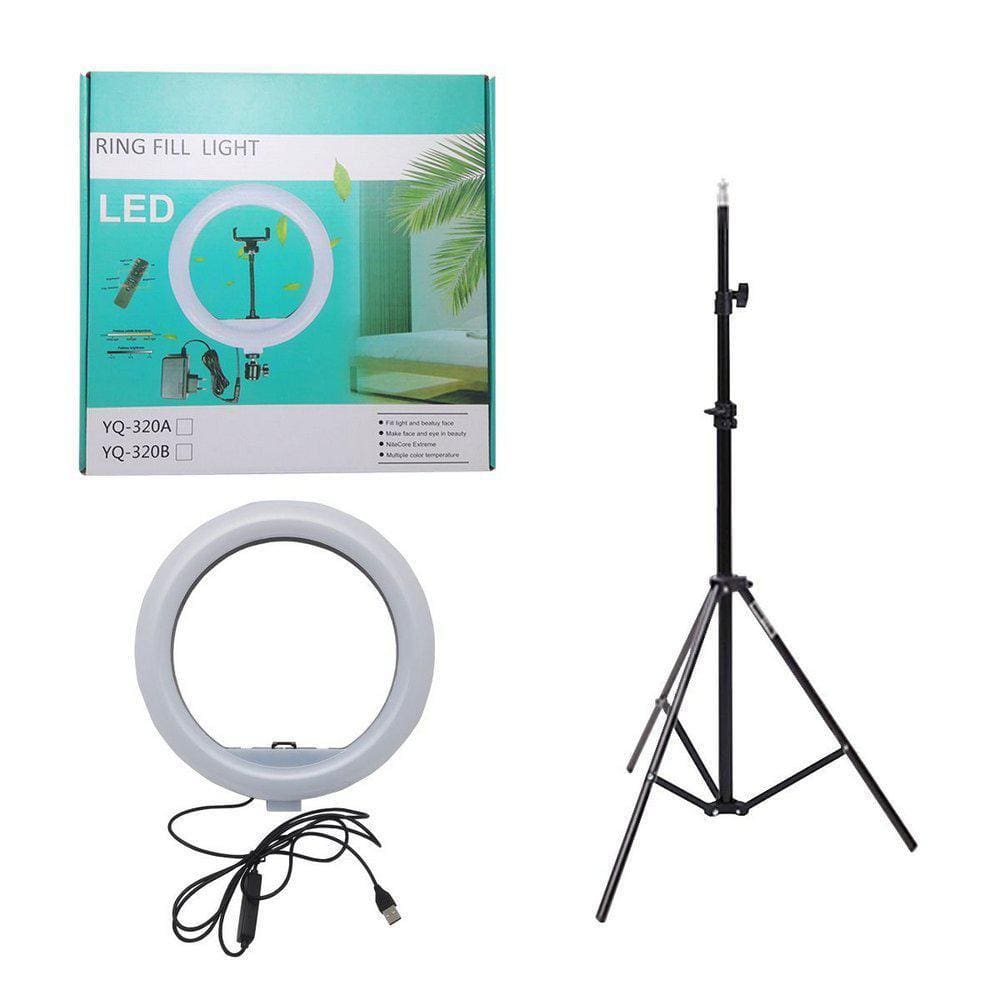 Ring Fill Light Led Iluminador 12  30Cm Suporte Usb YQ-320B