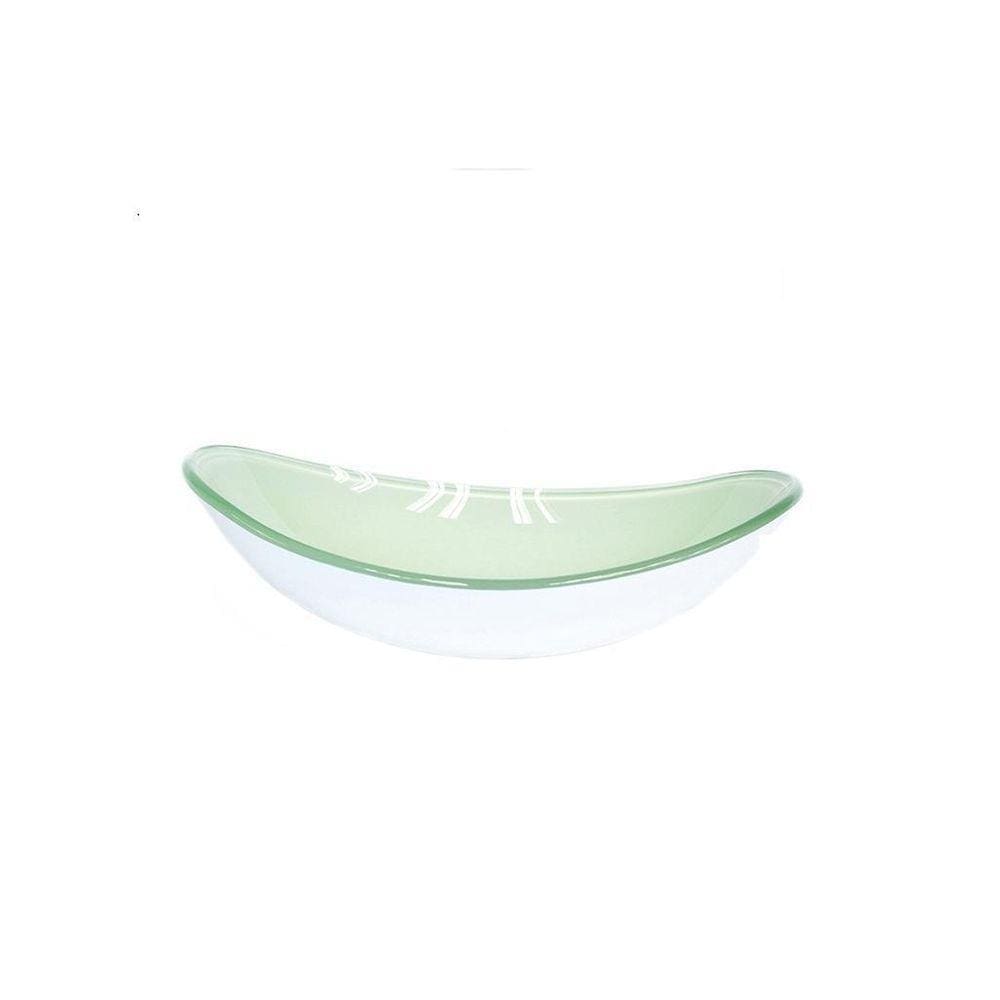 Cuba De Vidro Oval 55Cm Branca