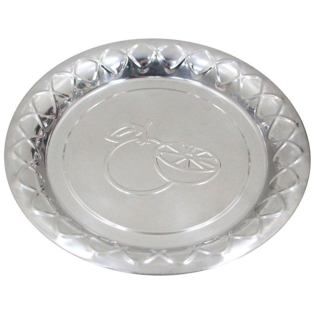 Bandeja Em Aço Inox Redonda 22cm