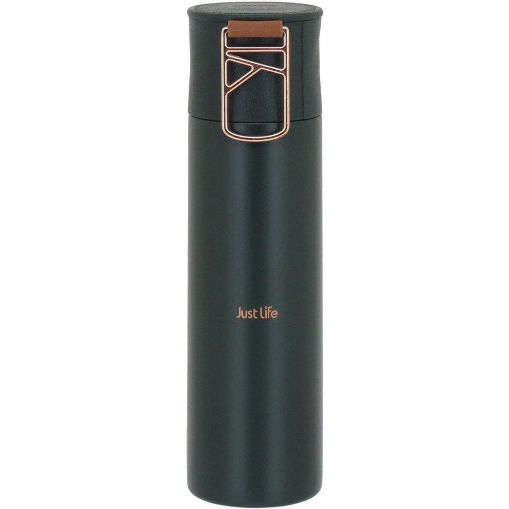 Just Life Garrafa Térmica 24X6X6Cm 500Ml Inox Verde Parede Dupla