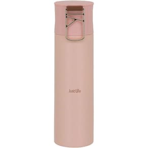 Just Life Garrafa Térmica 24X6X6Cm 500Ml Inox Rosa Parede Dupla
