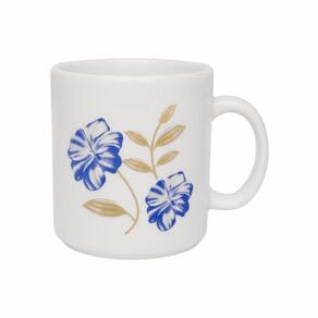 Caneca Azul Perfeito Oxford® Cerâmica Estampada 270ml