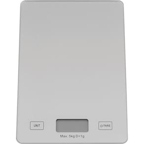 Scale Balança Digital 2X15X22Cm 5Kg Vidro Cinza