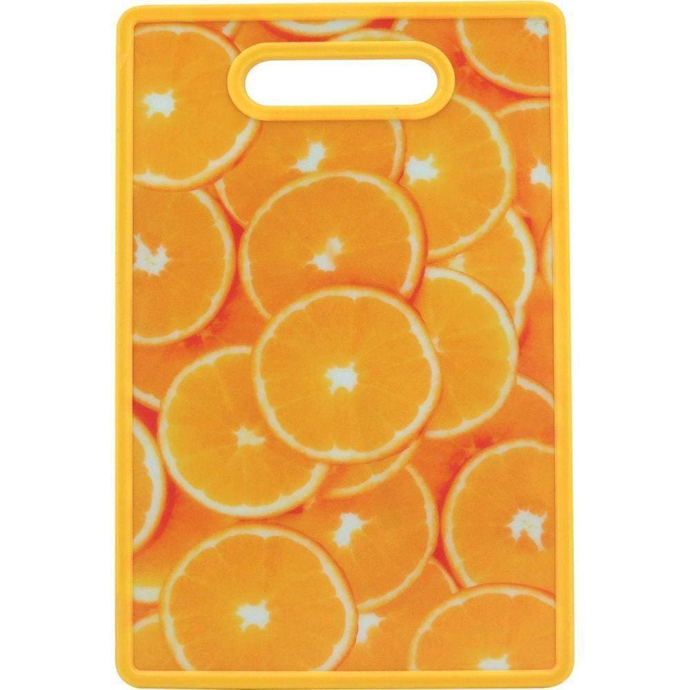 Tábua Culinária 1X30X20Cm Plástico Amarelo