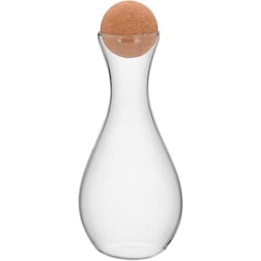 Pote 25X11X11Cm 950Ml Borosilicato Transp Tampa Cortiça