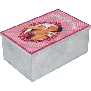 Grease Caixa Organizadora 9X14X21Cm Metal Color