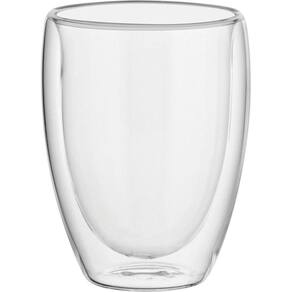 Clear Caneca 11X9X9Cm 270Ml Borosilicato Transp Parede Dupla