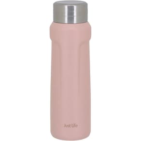 Just Life Garrafa Térmica 23X7X7Cm 500Ml Inox Rosa Parede Dupla