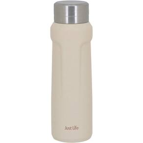 Just Life Garrafa Térmica 23X7X7Cm 500Ml Inox Branco Parede Dupla