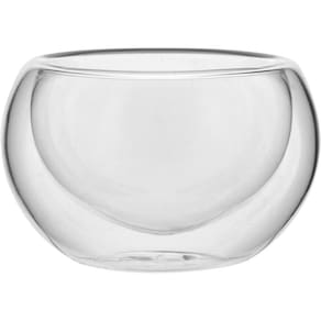 Clear Xícara Café 4X7X7Cm 60Ml Borosilicato Transp Parede Dupla