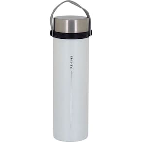 Enjoy Garrafa Térmica 23X6X6Cm 450Ml Inox Branco Parede Dupla