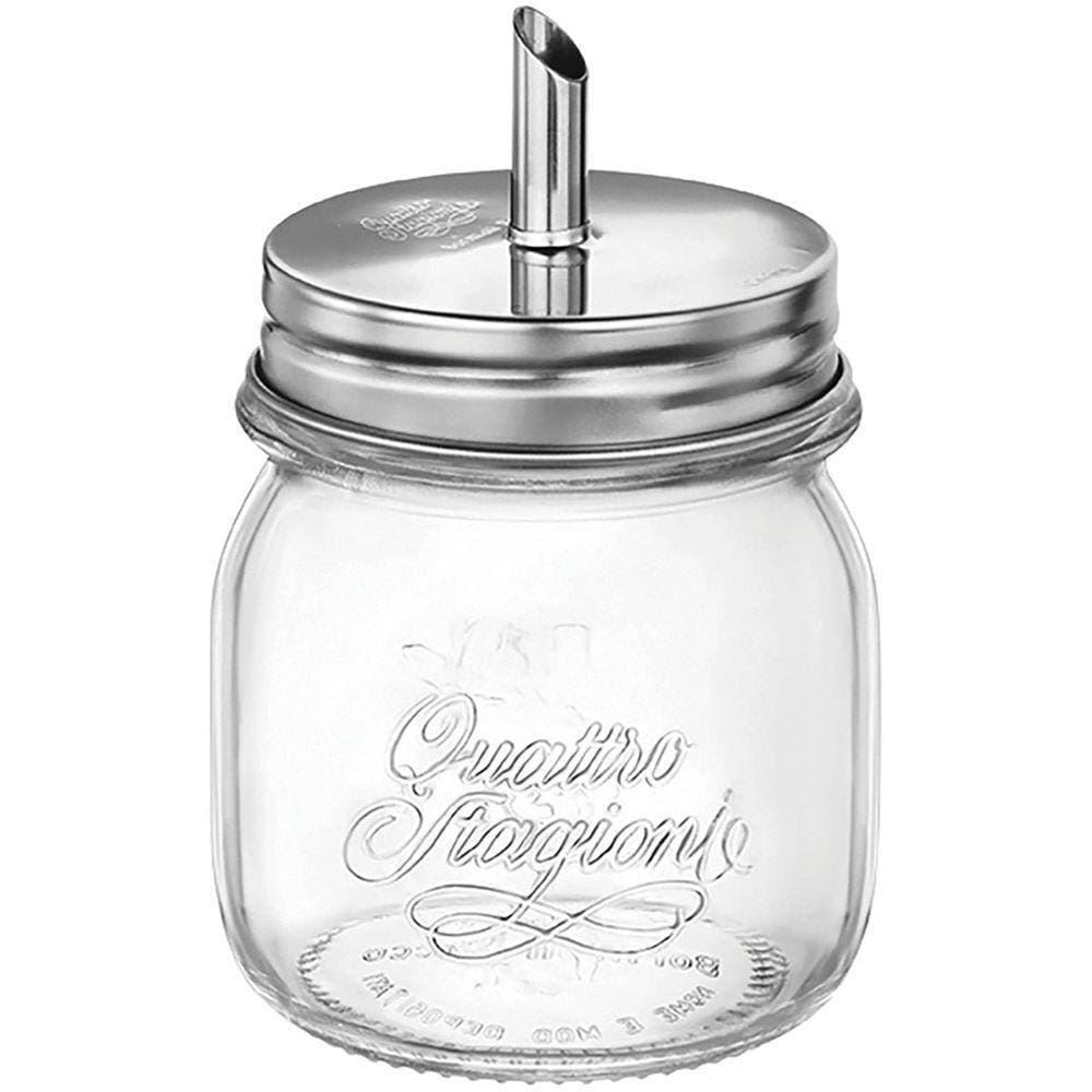 Bormioli Rocco Qstagioni Açucareiro 10X9X9Cm 250Ml Vidro Transp Tampa Inox