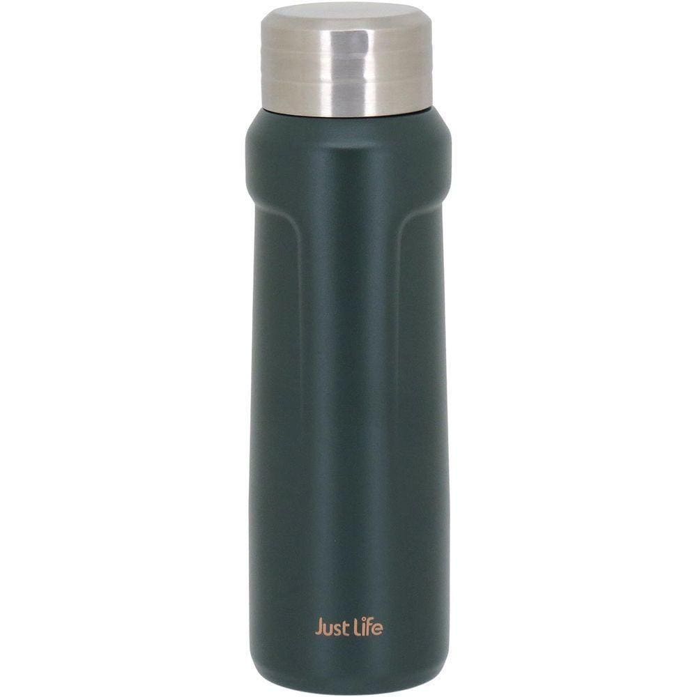 Just Life Garrafa Térmica 23X7X7Cm 500Ml Inox Verde Parede Dupla