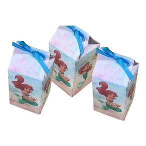 10 lembrancinha Caixa Milk Sereia Ariel