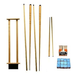 Kit Taqueira 4 Tacos 1,30m 2 Peq. 1 Cx Giz Azul E Br Sinuca