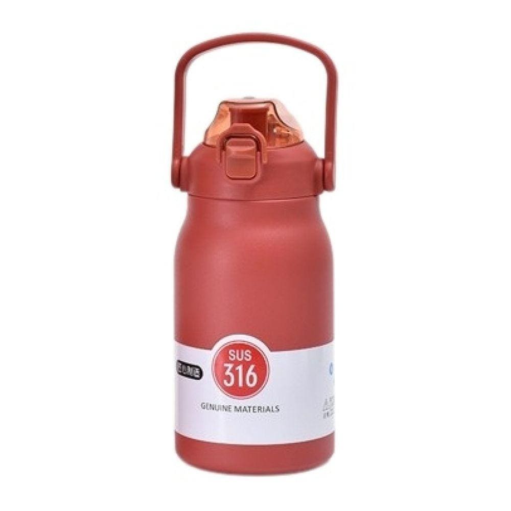 Garrafa Térmica em Aço Inox com Alça e Trava 1000ML