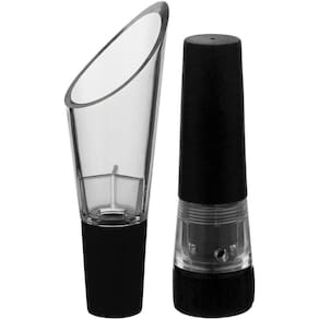 Pourer Jg Acessórios Vinho 5X12X10Cm Acrilico Preto