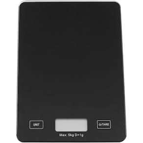 Scale Balança Digital 2X15X22Cm 5Kg Vidro Preto