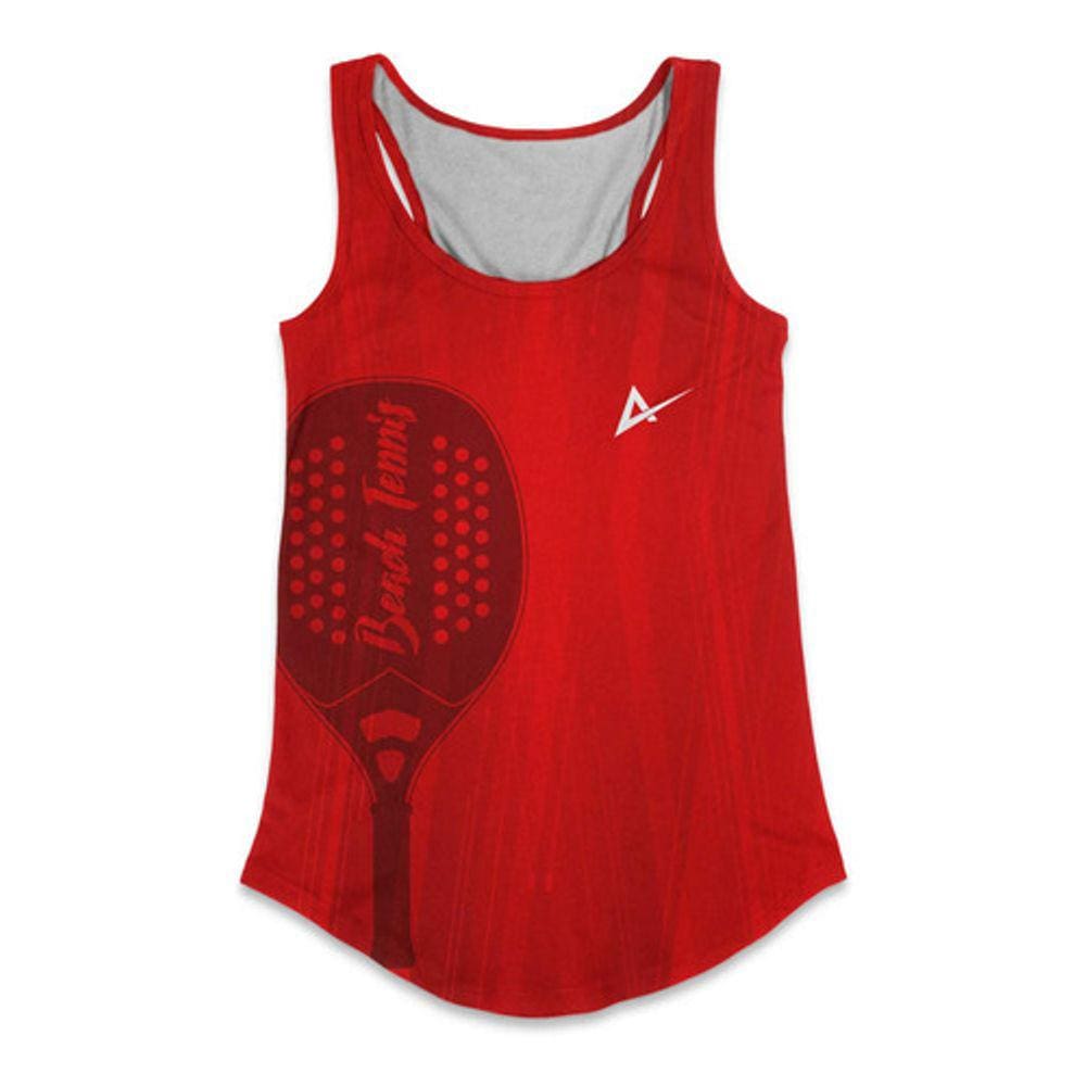 Regata Fem Beach Tennis Vermelho
